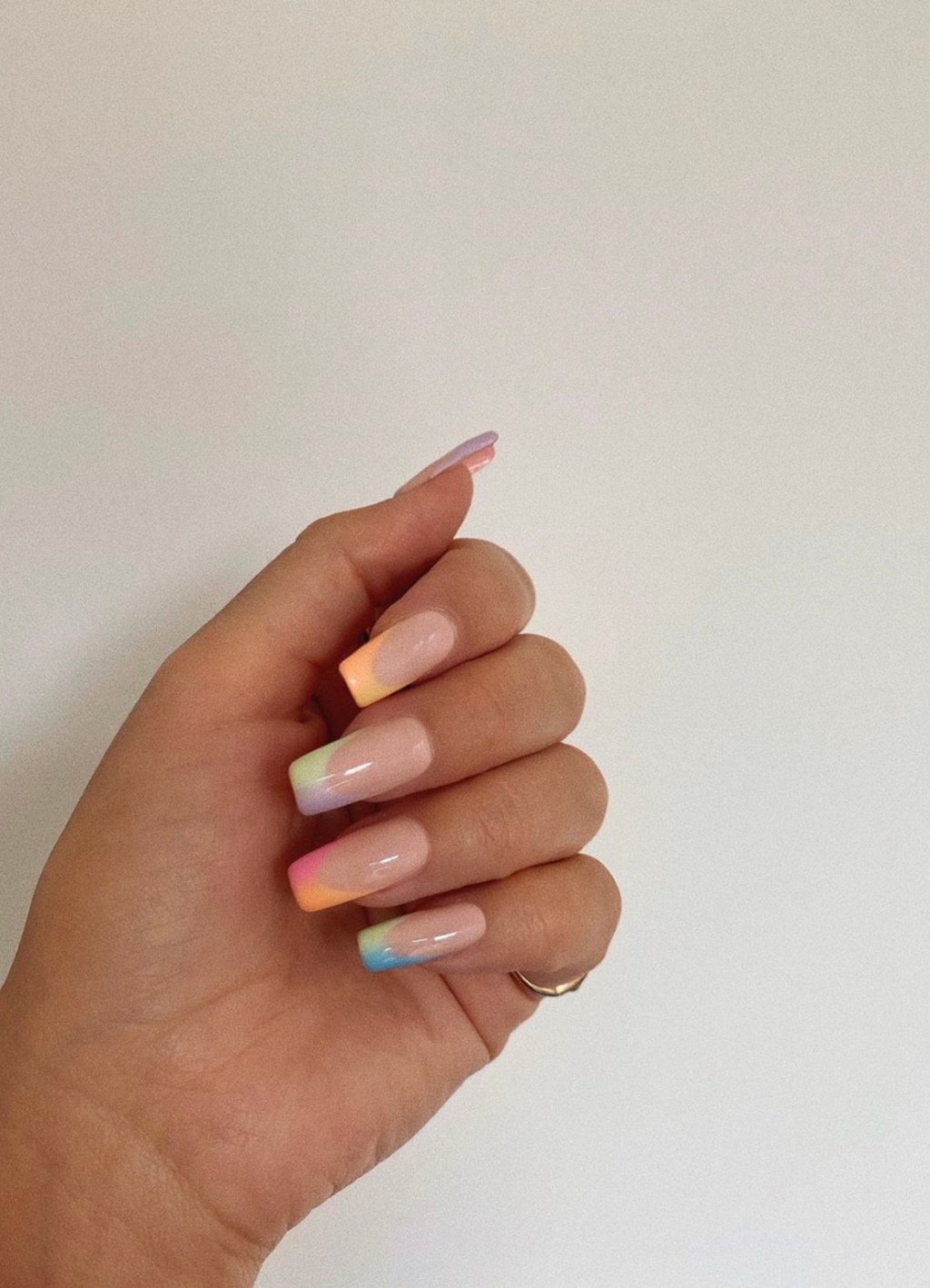 Colorful French Tips and Rainbow Nails: The Summer 2020 Trend